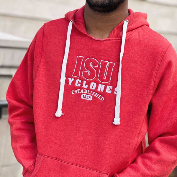 CI Sport ISU Cyclones Heather Cardinal Hooded Sweatshirt | ISU Book Store (Was $59.99)